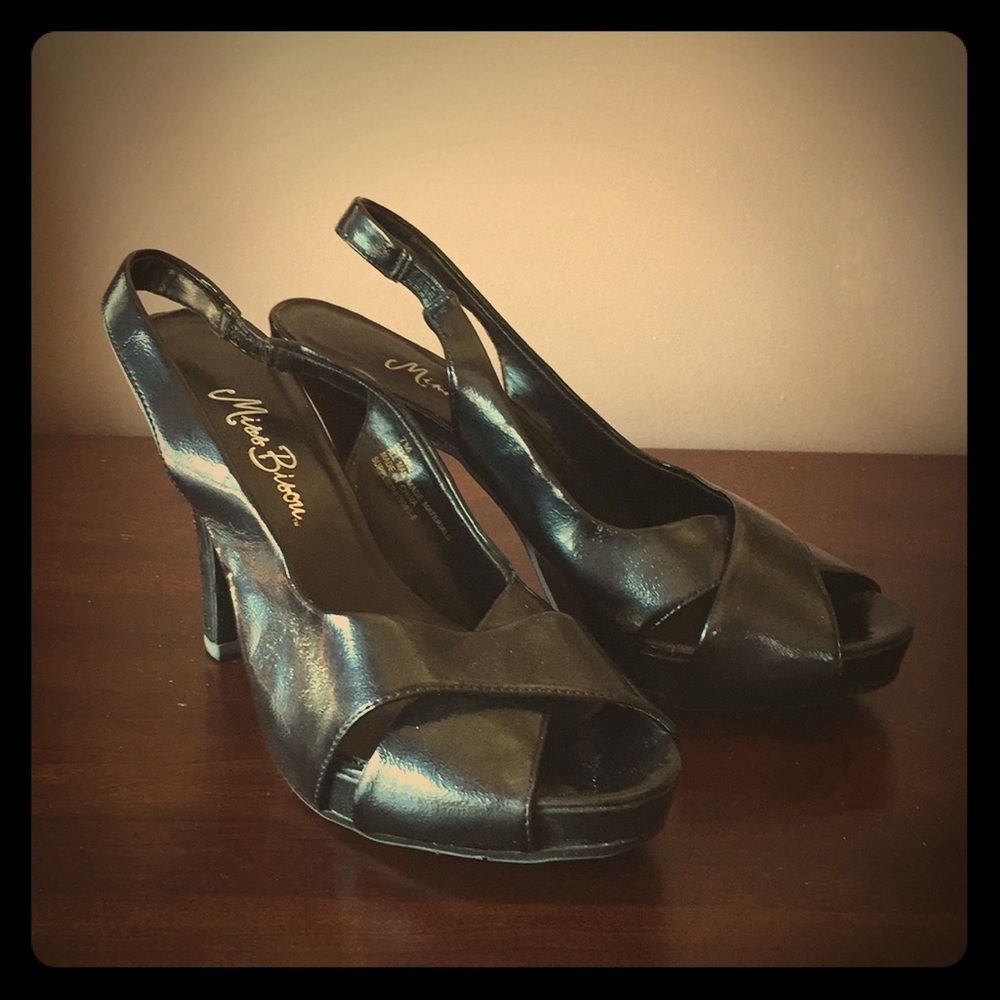 Miss Bisou Strappy peep toe heels